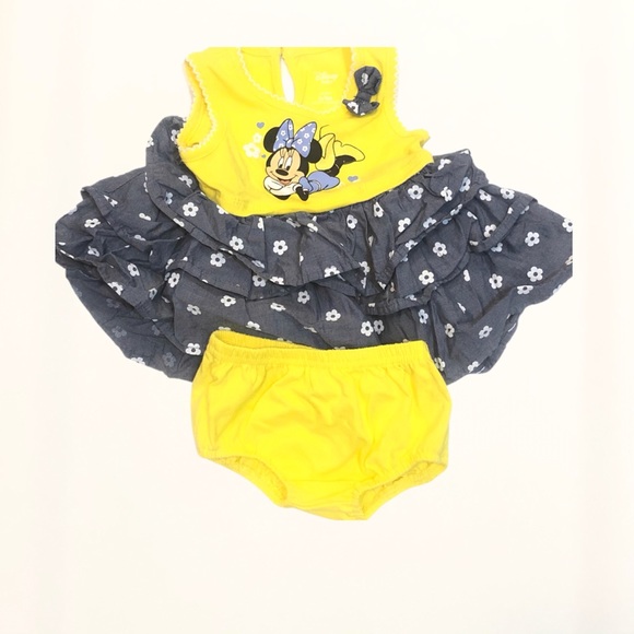 Disney Baby Yellow Dress Size 0-3M - Picture 3 of 3